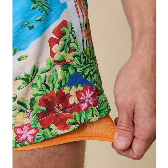 Tommy Bahama Artist Series Rialto Coastal Comforts Swim Trunks | Mens XXL $110 - Picture 4 of 5